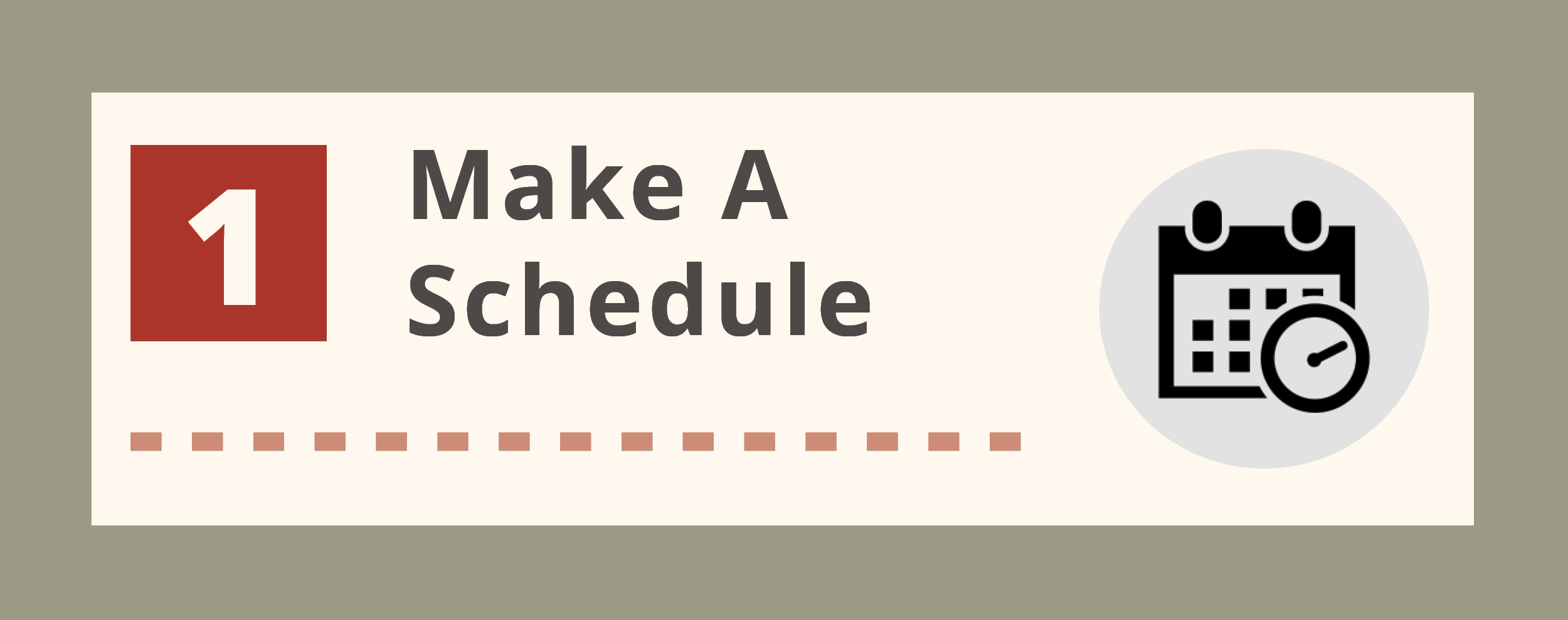 Make a schedule text