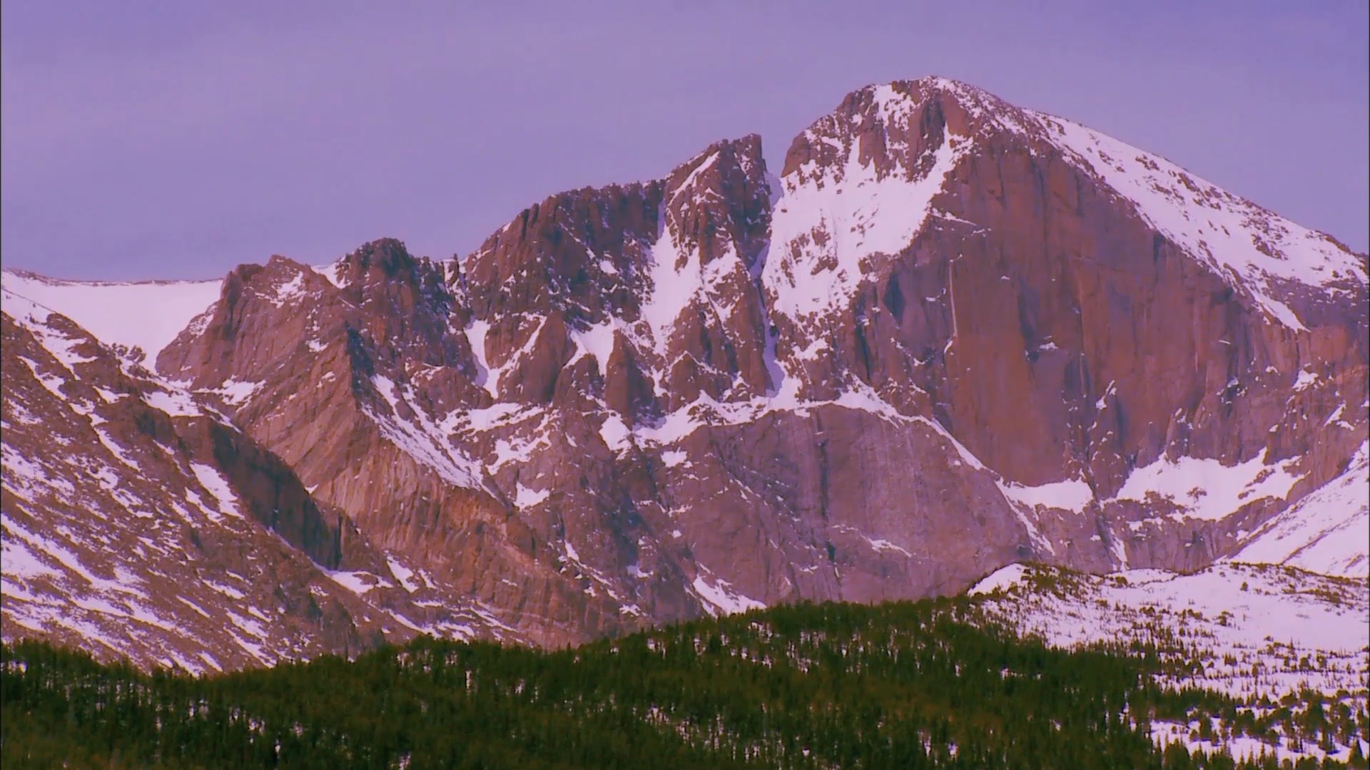 Mountains in a national park