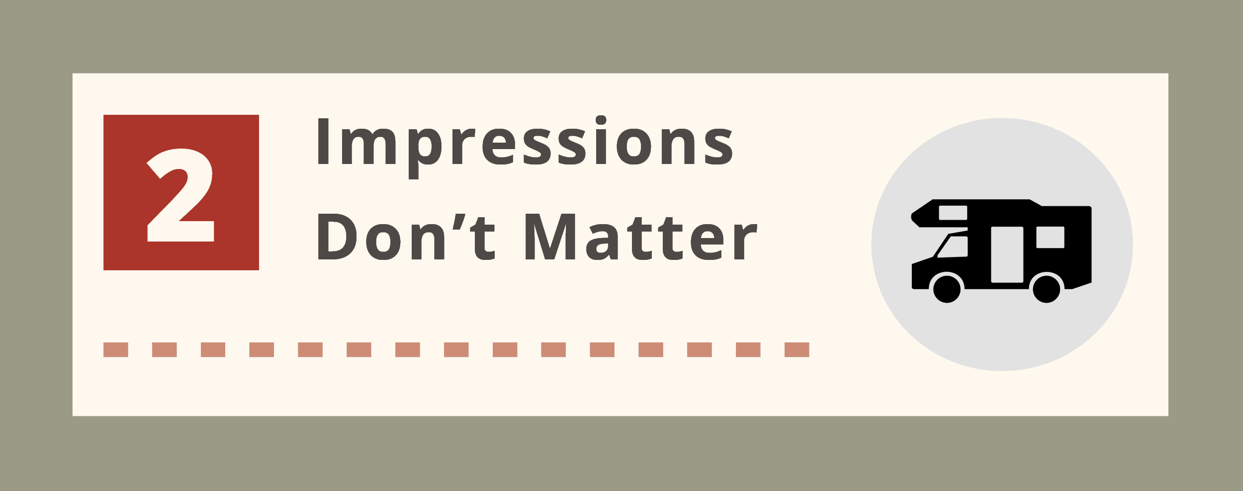 Impressions don't matter text