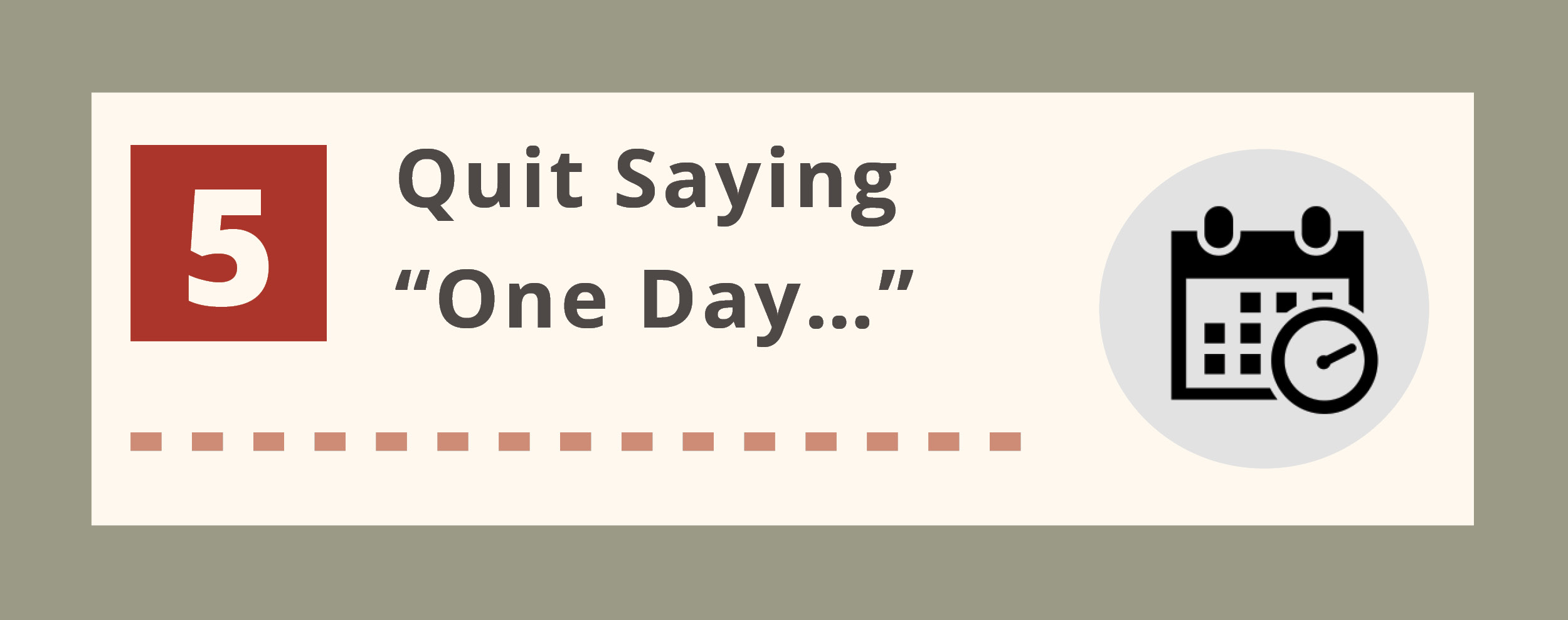 Quit saying 