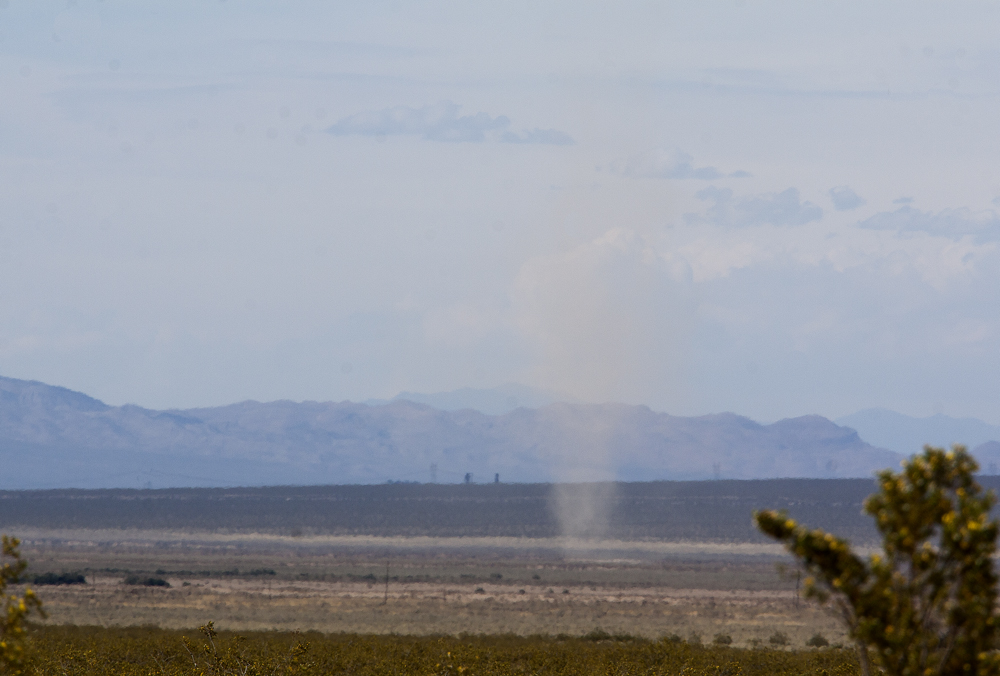 Desert dust wind