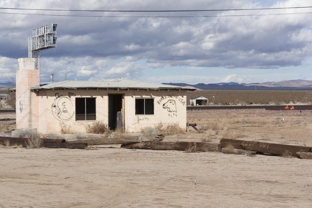 Abandoned building in the desert