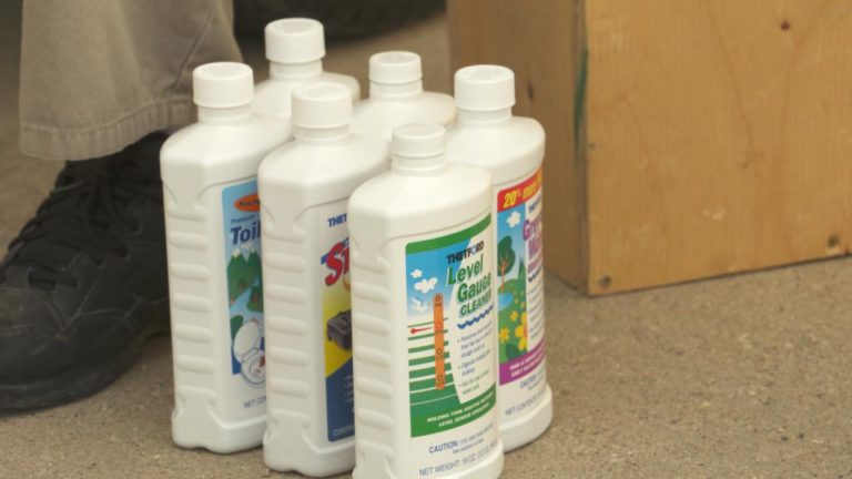 Thetford Cleaning Products for Grey and Black Water Tankproduct featured image thumbnail.