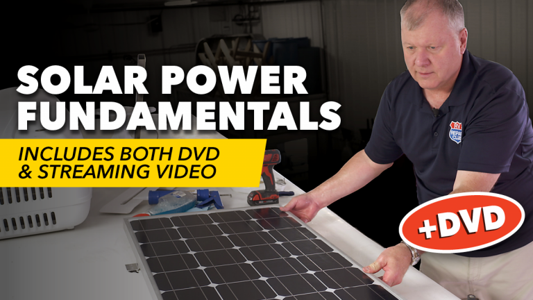 RV Solar Power Fundamentals + DVDproduct featured image thumbnail.