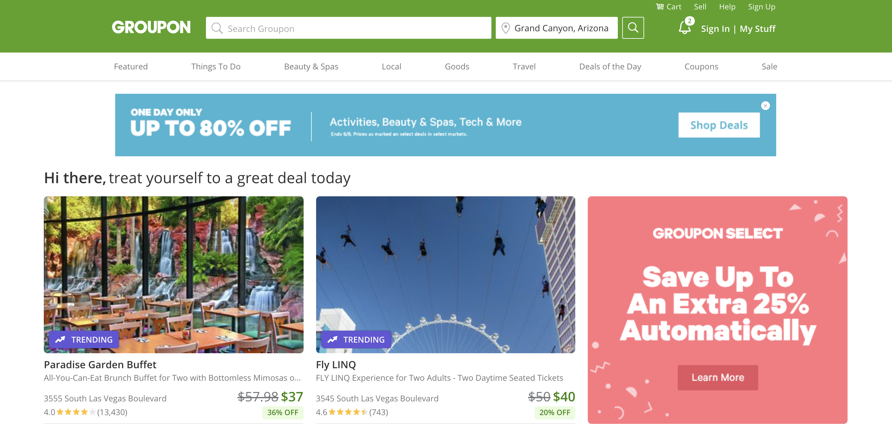 Groupon Website