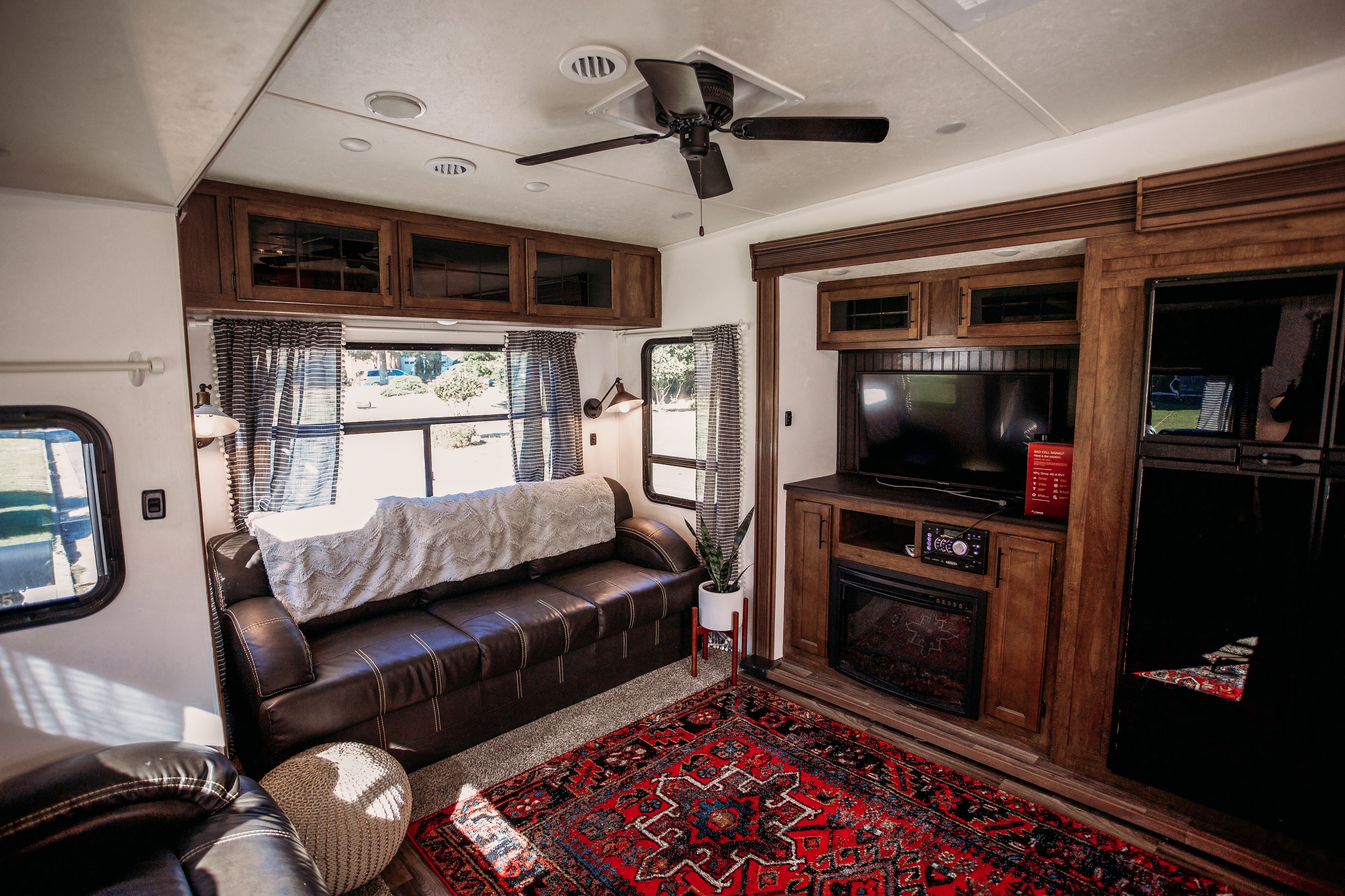 Living room of an RV