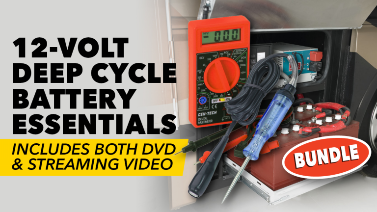12-Volt Deep Cycle Battery Essentials Class + DVD & 2 Toolsproduct featured image thumbnail.