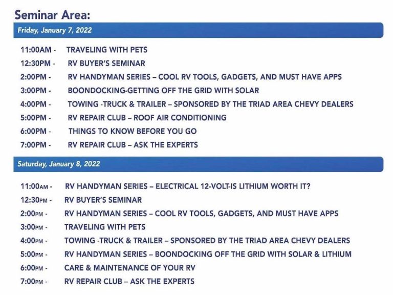 Seminar Agenda