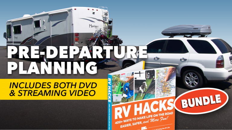 Pre-Departure Planning + DVD & RV Hacks Bookproduct featured image thumbnail.