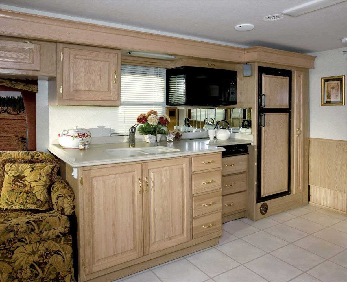 Light wood RV interior