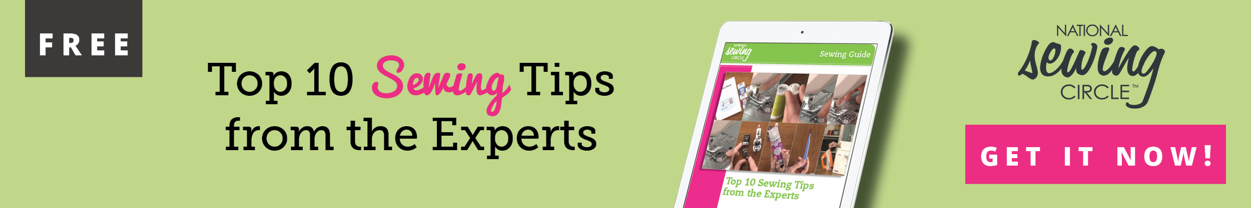 Sewing tips from the experts banner