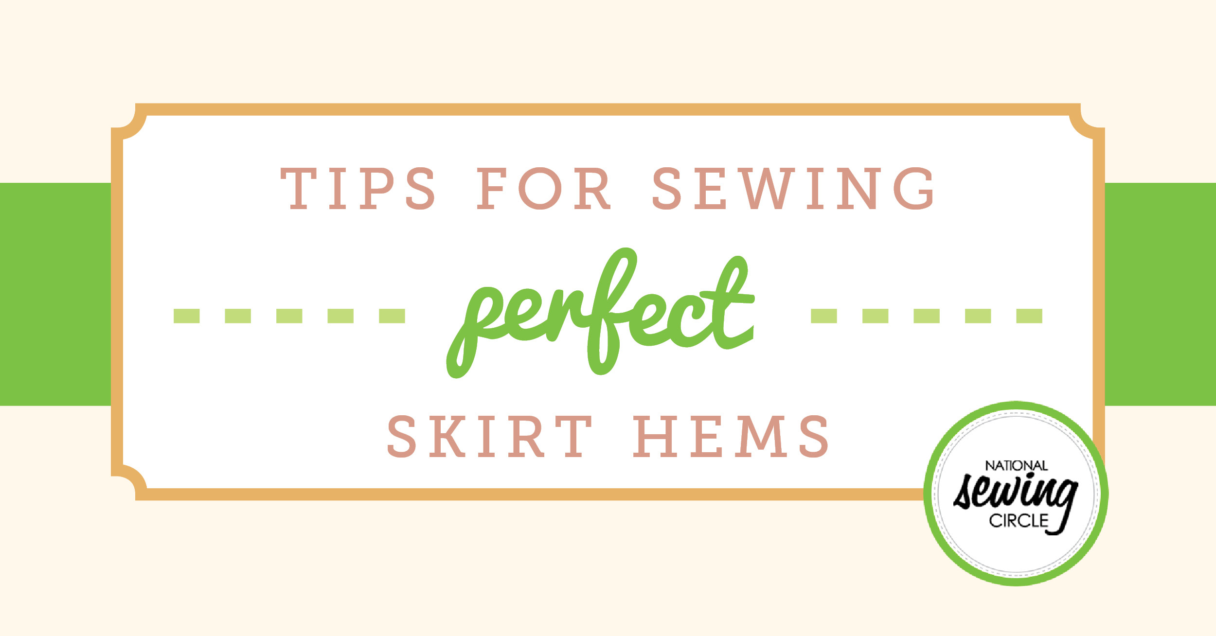Tips for sewing perfect skirt hems