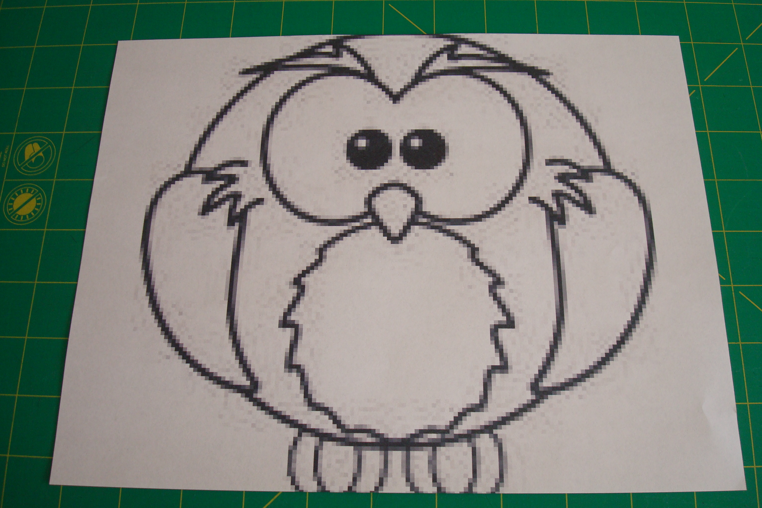 Template of an owl