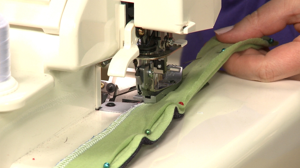 Sewing with a serger