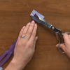 Cutting the end of a zipper