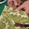 Pinning the edges of fabric