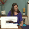 Woman using a sewing machine