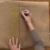 Drawing a straight line with a ruler