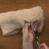Cutting fur fabric