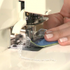 Sewing a hem with a sewing machine