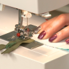 Sewing a zipper with a sewing machine