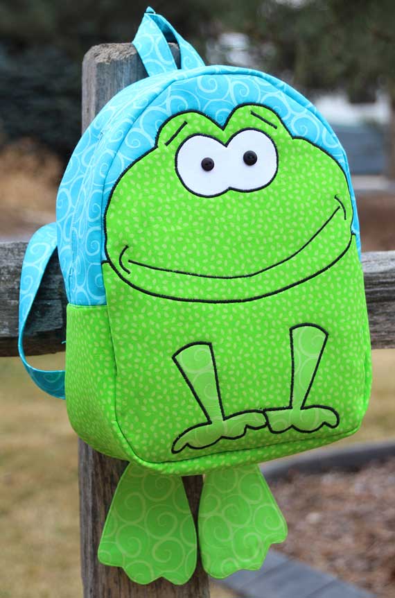 Kid's frog backpack