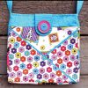 Floral pattern cross pocket bag