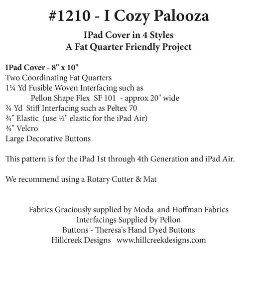Cozy Palooza Items