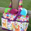 Project tote over a fence post