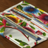 Floral oilcloth wallet