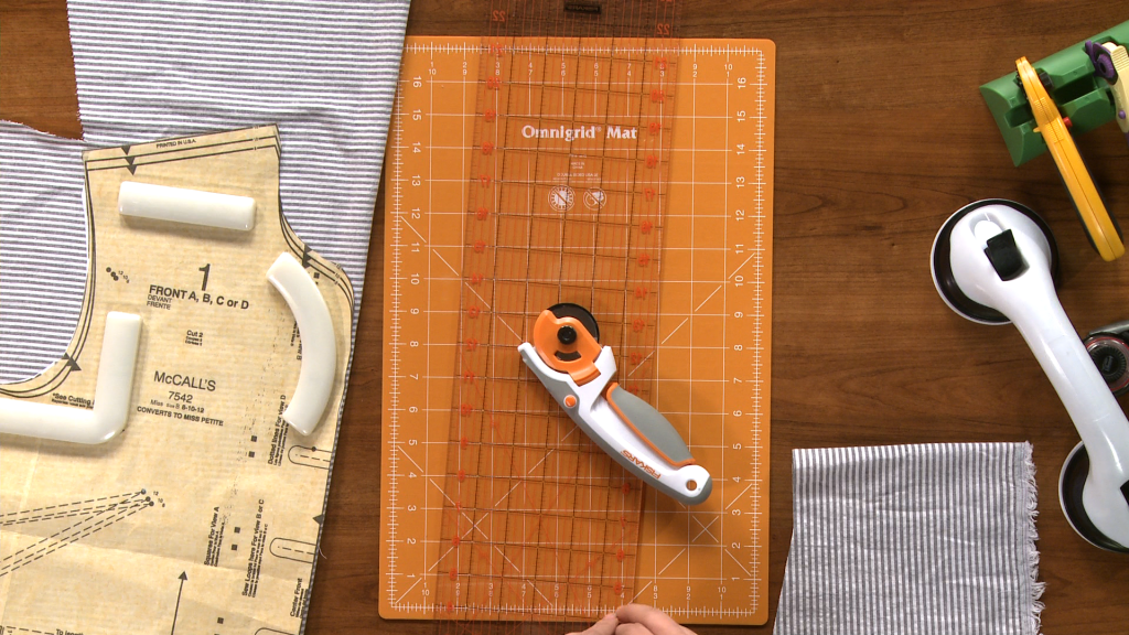 Rotary cutter and sewing tools