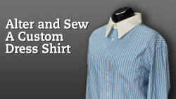 Striped custom dress shirt