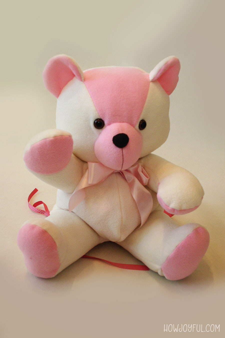 Pink and white bear