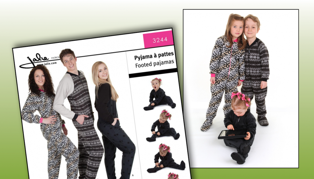 Footed pajama pattern