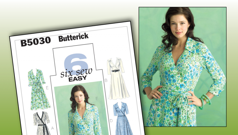 Butterick Misses’ Wrap Dresses, Belt and Sash Pattern