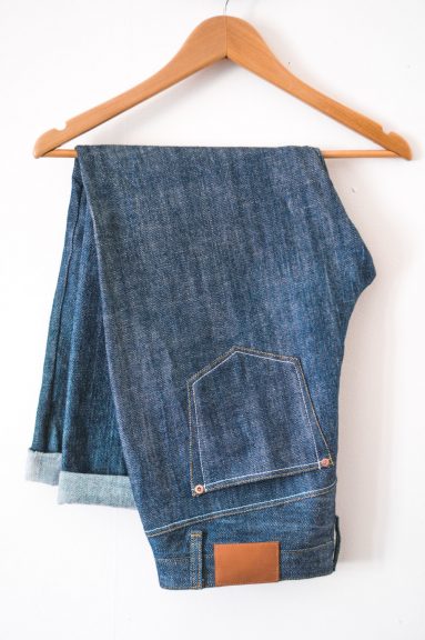 Jeans on a hanger