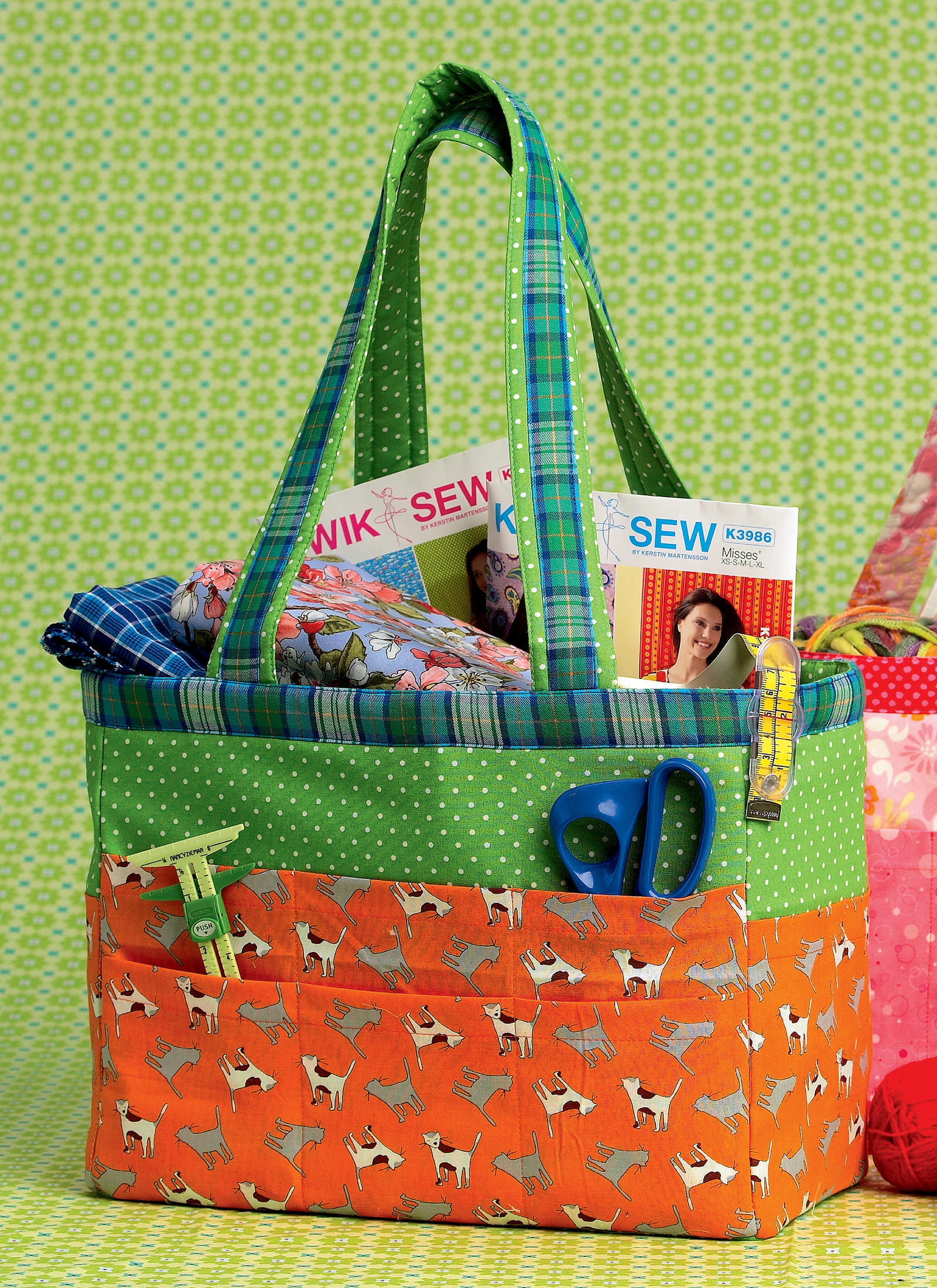 KWIK SEW Project Organizer Tote Bags Pattern National Sewing Circle