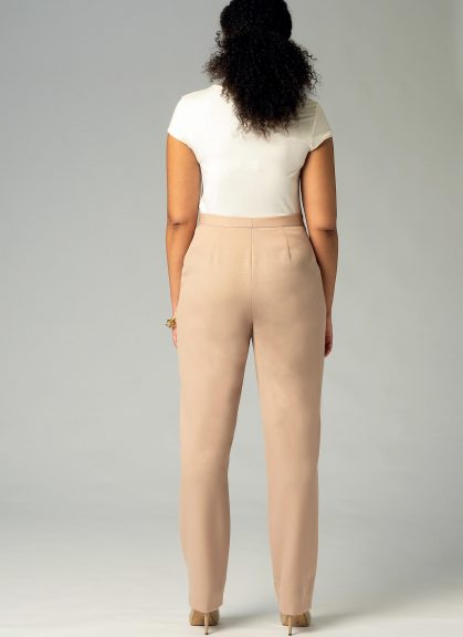 Back of tapered pants