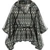 Drawing of a hooded poncho