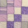 Purple patchwork sewing