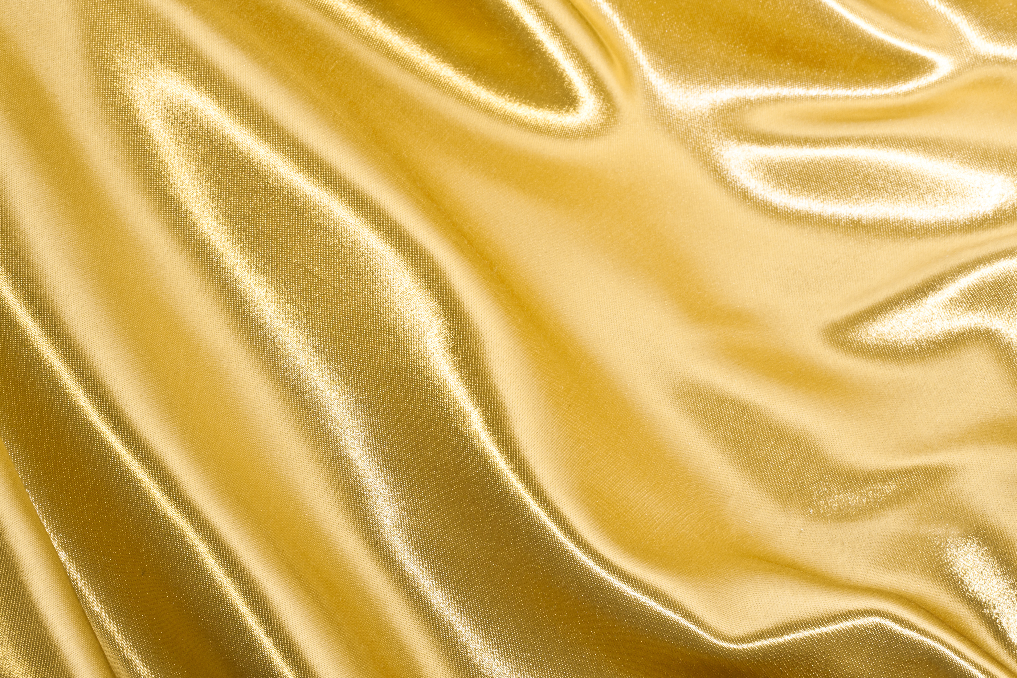 Golden silk fabric