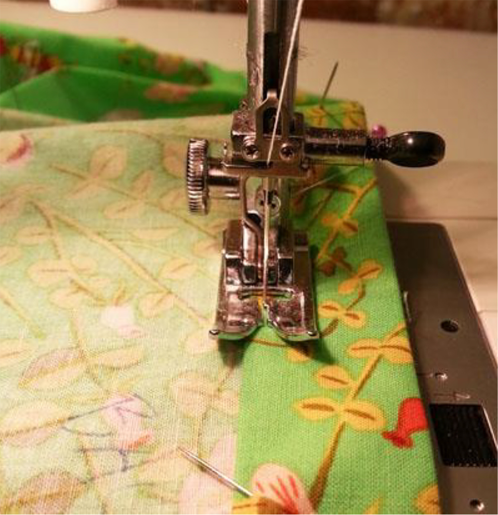 Using a sewing machine to make pajama pants