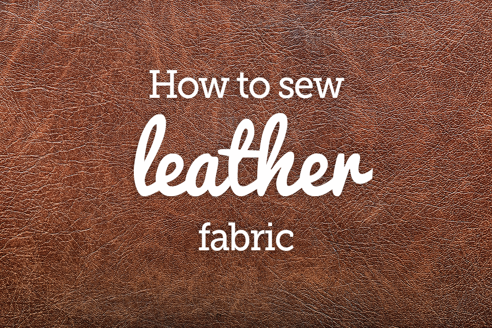 Leather deals sewing material