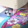 Sewing the hem on fabric