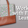 Tote bag with faux leather