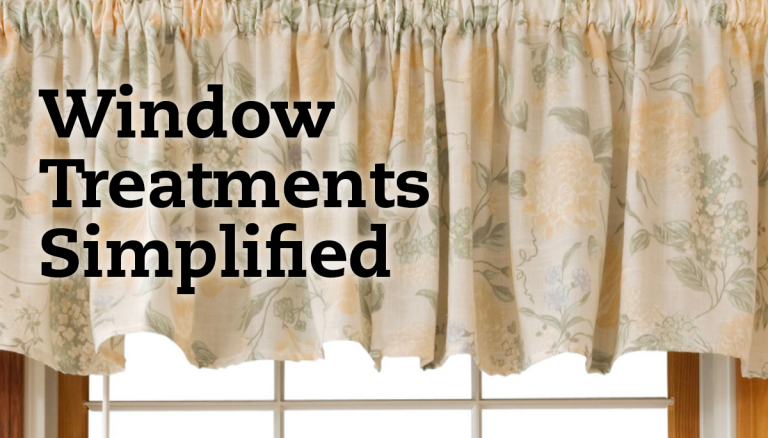 Window Treatments Simplified