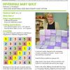Reversible baby quilt pattern