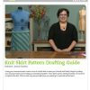 Knit skirt pattern drafting guide