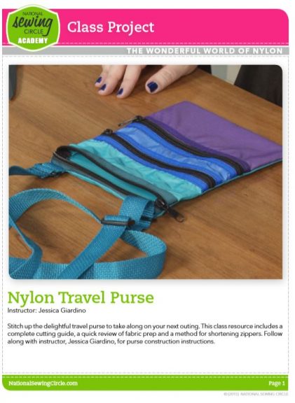 Nylon Travel Purse project