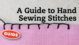 Hand sewing stitches
